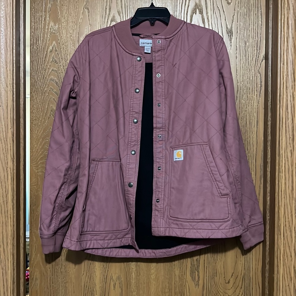 Pink Quilted Print Carhartt Jacket